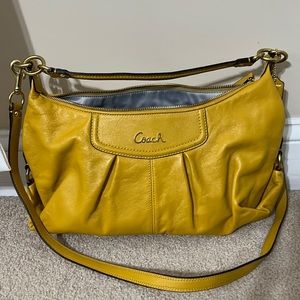 COACH ASHLEY LEATHER CONVERTIBLE HOBO BAG/PURSE